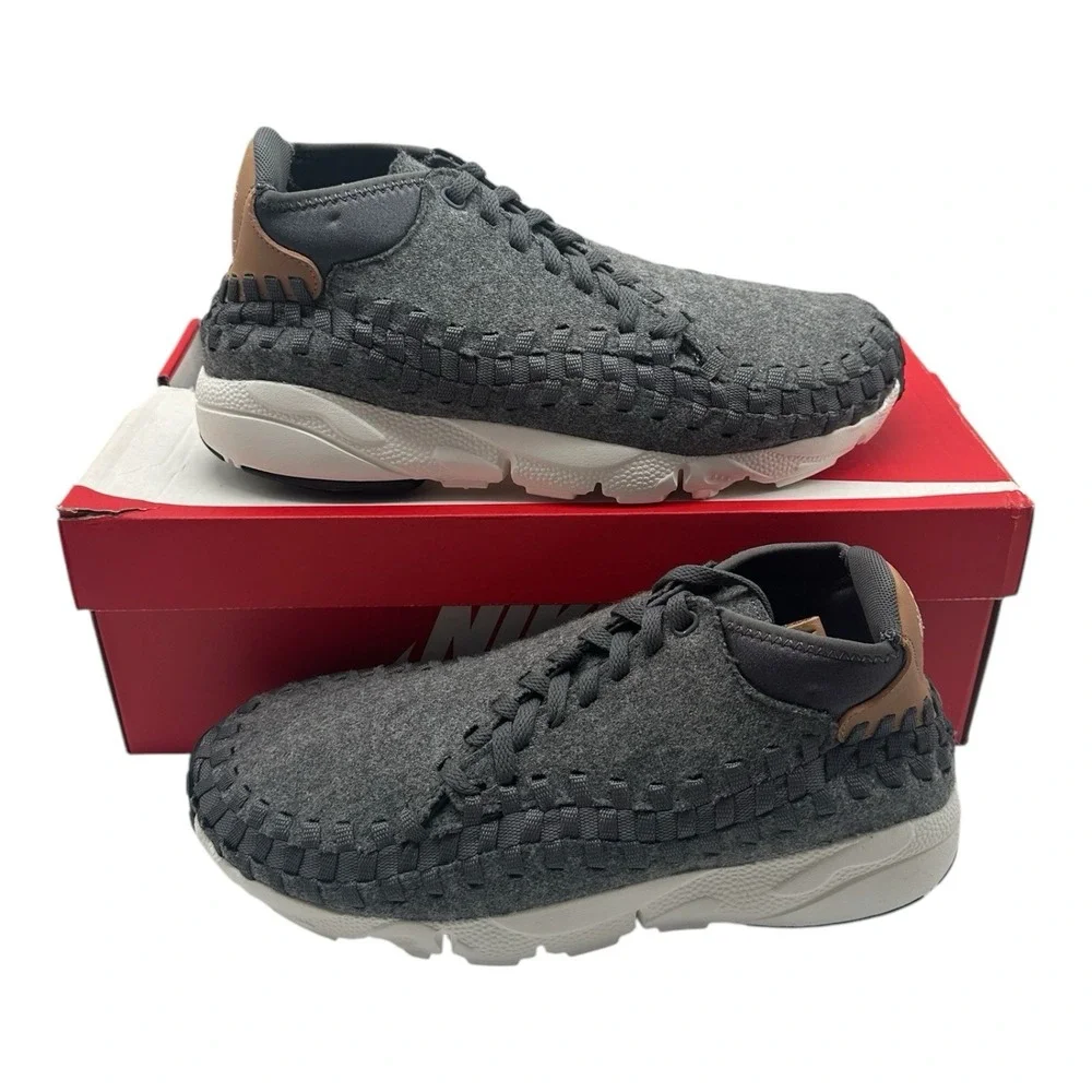 Nike Air Footscape Woven Chukka SE Shoes Mens 10.5 Dark Grey Sneakers 857874-002